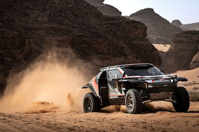 Lucas Moraes en Dennis Zenz tijdens Etappe 3 van de Dakar 2026 op 6 januari