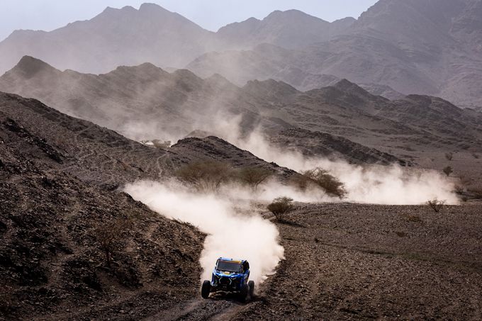Gonçalo Guerreiro tijdens etappe 2 van de Dakar 2026