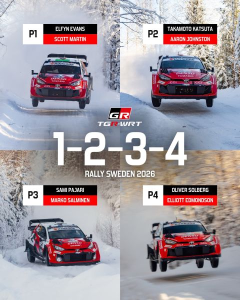 FIA WRC Rally Sweden 2026 Toyota Gazoo Racing WRT