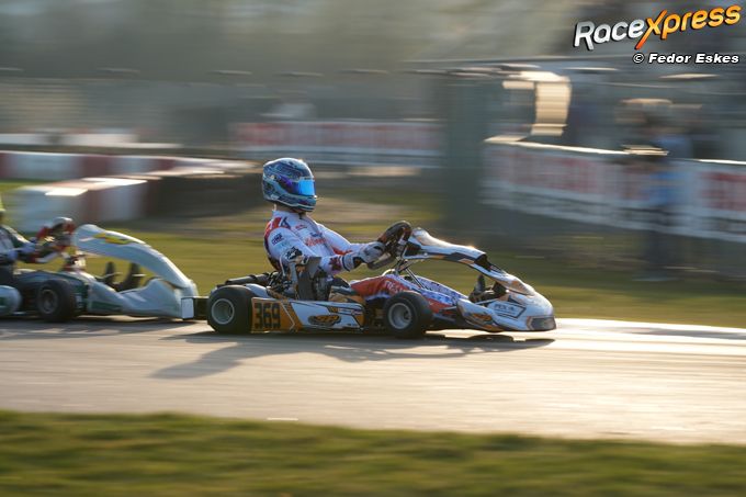 Ties werd tweede in de Rotax Max Senioren-klasse