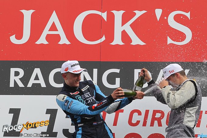 Timo de Graaff podium champagne