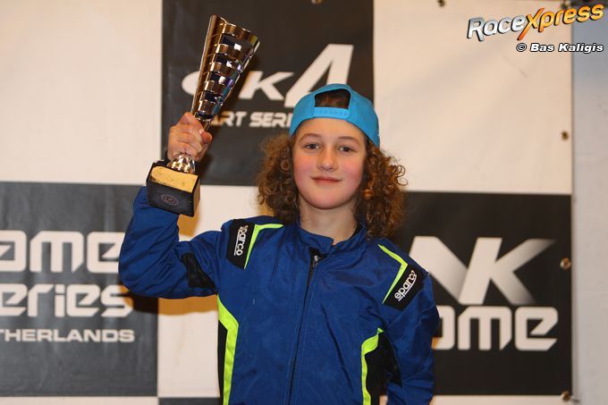 Karttalent Phoenix Rothuizen pakt eerste grote podiumplaats NK IAME Mini