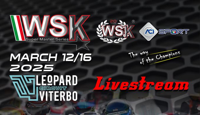Ronde 5 van de 2025 WSK Super Master Series op het Leopard Circuit Viterbo
