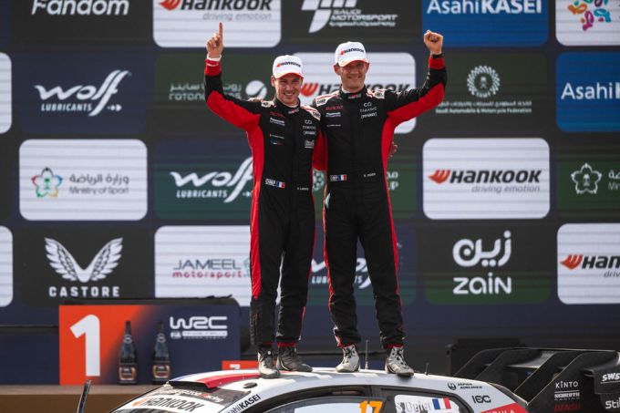 FIA World Rally Championship 2025 Rally Saoedi-Arabië Sébastien Ogier/Vincent Landais (Toyota GR YARIS Rally1)