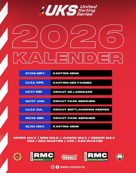 Kalender 2026 United Karting Series — Where Champions Unite!
