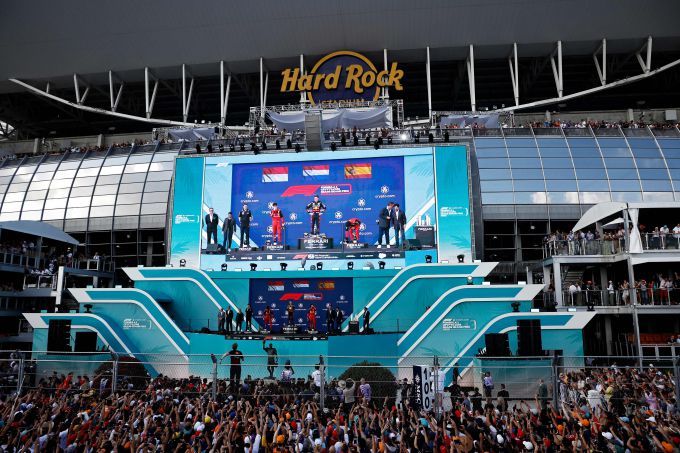 Formule 1 Grand Prix Miami 2026 Hard Rock podium