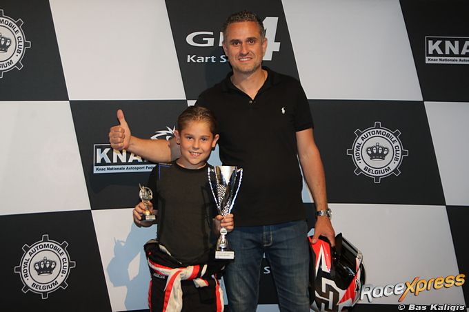 Kartbelofte Léon Henri Verkoyen bij GK4 Kart Series naar podium op Spa Francorchamps
